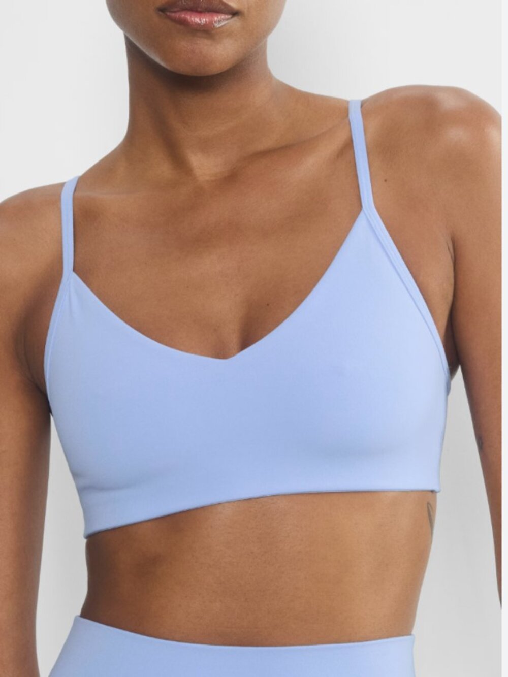 Aritzia Butter Dayflower Blue Workout Set